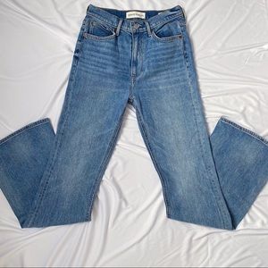 DENIM FORUM MARIANNE HIGH RISE FLARE BLUE JEANS SOLD OUT EVERYWHERE. SIZE 26